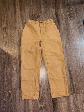 Women’s  Tan Vintage Patagonia Stand Up Canvas Climbing Hiking Pants Sz 8